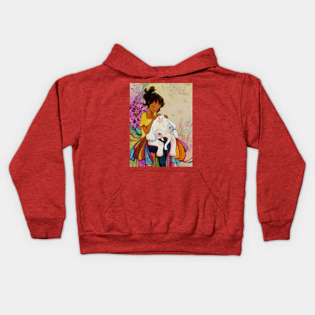 Best Friends Kids Hoodie by Alina Chau